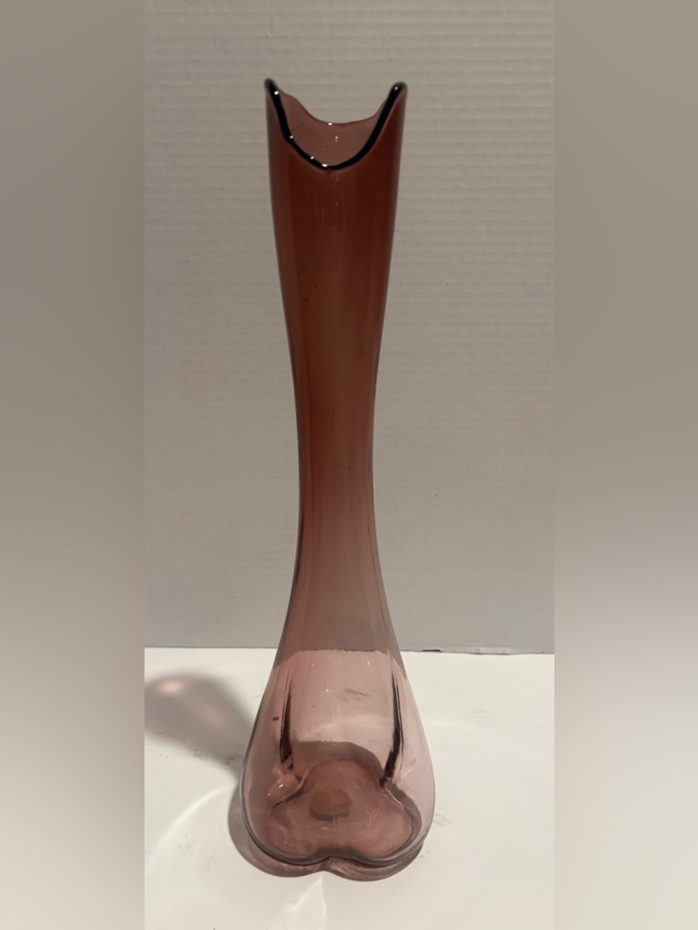 vintage Amethyst glass swung vase - WALES - made in Japan